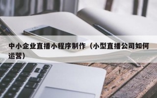 钦州中小企业直播小程序制作（小型直播公司如何运营）